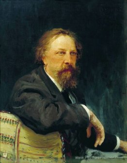 Portrait de l'écrivain Aleksey Konstantinovich Tolstoy Portrait de l'écrivain Aleksey Konstantinovich Tolstoy