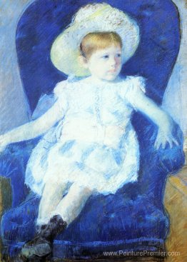 Elsie dans une chaise bleue Elsie dans une chaise bleue