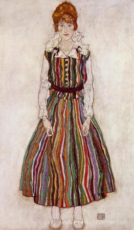Portrait d'Edith Schiele, la femme de l'artiste Portrait d'Edith Schiele, la femme de l'artiste