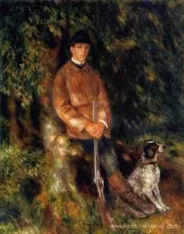 Alfred Berard et son chien Alfred Berard et son chien