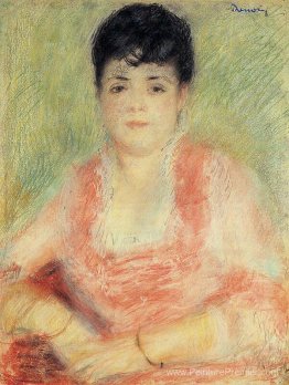 Portrait dans une robe rose Portrait dans une robe rose