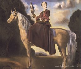 Portrait fantastique équestre de Lady Dunn Portrait fantastique équestre de Lady Dunn