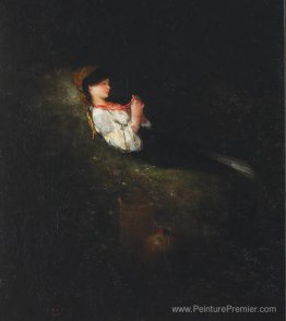 Fille avec des perles rouges Fille avec des perles rouges
