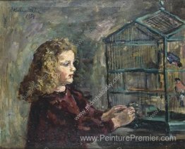 Une fille avec un oiseau Une fille avec un oiseau