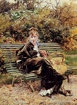 Assis dans le jardin Assis dans le jardin