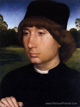 Portrait d'un jeune homme avant un paysage Portrait d'un jeune homme avant un paysage