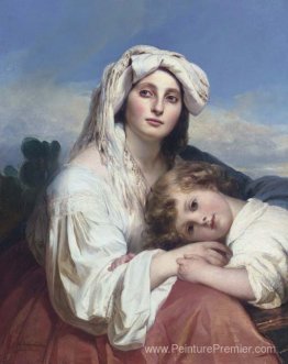 Italienne avec enfant Italienne avec enfant