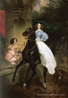 Cavalier. Portrait de Giovanina et Amacilia Pacini, les enfants Cavalier. Portrait de Giovanina et Amacilia Pacini, les enfants