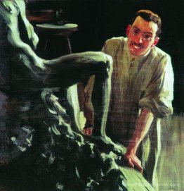 Portrait d'un sculpteur et peintre D.S. Stelletsky Portrait d'un sculpteur et peintre D.S. Stelletsky