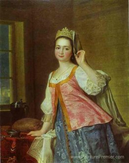 Portrait de A. D. Levitzkaya, fille de l'artiste Portrait de A. D. Levitzkaya, fille de l'artiste