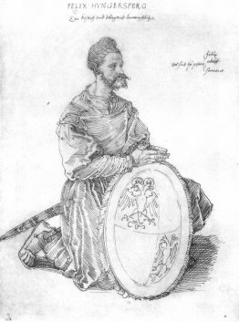 Portrait du capitaine Felix Hungersperg, agenouillé Portrait du capitaine Felix Hungersperg, agenouillé