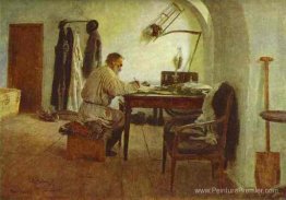 Leo Tolstoy dans son étude Leo Tolstoy dans son étude