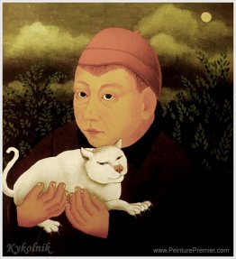 Garçon avec chat Garçon avec chat