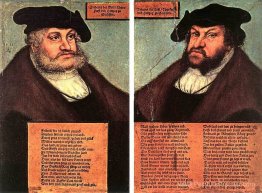 Portraits de Johann I et Frederick III les sages, électeurs de s Portraits de Johann I et Frederick III les sages, électeurs de s