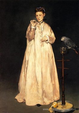 Femme avec un perroquet Femme avec un perroquet