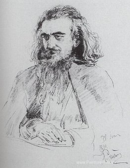Portrait de Vladimir Sergeyevich Solovyov Portrait de Vladimir Sergeyevich Solovyov