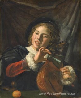 Garçon avec un luth Garçon avec un luth