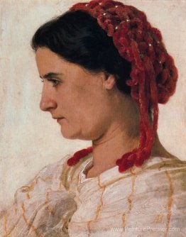 Portrait d'Angela Böcklin à Red Fishnet Portrait d'Angela Böcklin à Red Fishnet
