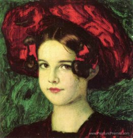 Mary avec un chapeau rouge Mary avec un chapeau rouge