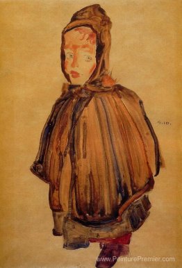 Fille avec une capuche Fille avec une capuche