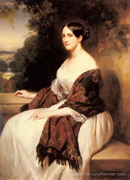 Portrait de Madame Ackerman, l'épouse du ministre en chef des fi Portrait de Madame Ackerman, l'épouse du ministre en chef des fi