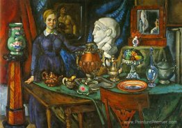 Nature morte avec une figure féminine Nature morte avec une figure féminine