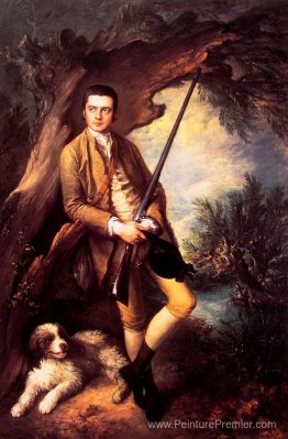 William Poyntz de Midgham et son chien Amber William Poyntz de Midgham et son chien Amber