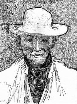 Agriculteur avec un chapeau de paille Agriculteur avec un chapeau de paille