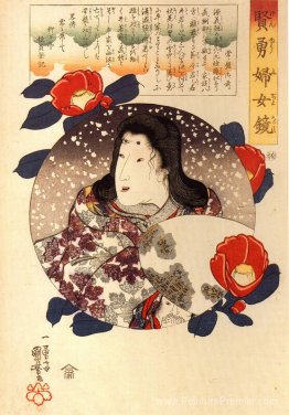 Tokiwa Gozen dans la neige Tokiwa Gozen dans la neige
