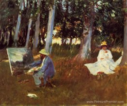 Claude monet peinture au bord d'un bois Claude monet peinture au bord d'un bois