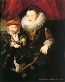 Jeune femme avec un enfant Jeune femme avec un enfant