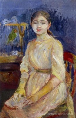 Julie Manet avec une perruche Julie Manet avec une perruche