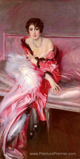 Portrait de Madame Juillard en rouge Portrait de Madame Juillard en rouge