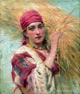 Fille avec une gerbe Fille avec une gerbe