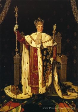 Portrait de Charles X en robes de couronnement Portrait de Charles X en robes de couronnement