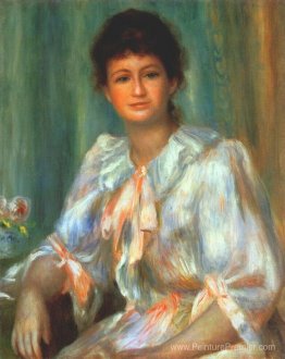 Portrait d'une jeune femme en blanc Portrait d'une jeune femme en blanc