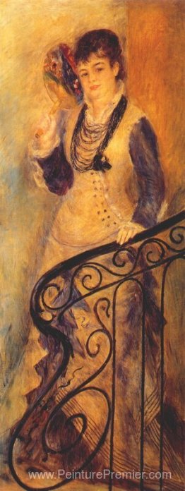 Femme sur un escalier Femme sur un escalier