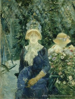 Femme dans un jardin Femme dans un jardin