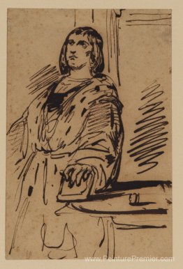 Étude d'un homme en costume Étude d'un homme en costume