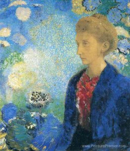 Femme de profil sous une arche gothique Femme de profil sous une arche gothique