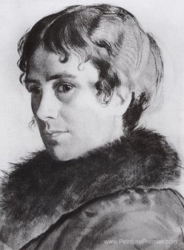 Portrait de Y.E. Kustodieva Portrait de Y.E. Kustodieva