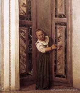Fille dans l'embrasure de la porte Fille dans l'embrasure de la porte