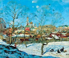 La vue du monastère de Tittse-Sergiyev La vue du monastère de Tittse-Sergiyev