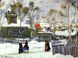 La vue du monastère de Tittse-Sergiyev La vue du monastère de Tittse-Sergiyev