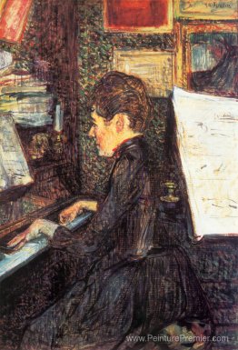Mademoiselle dihau au piano Mademoiselle dihau au piano