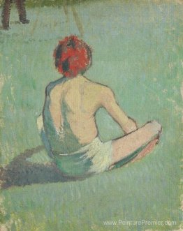 Garçon dans l'herbe Garçon dans l'herbe