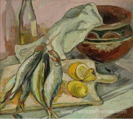 Nature morte avec pot africain Nature morte avec pot africain