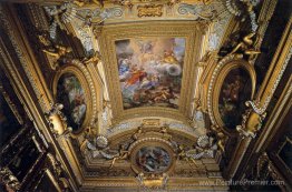 Plafond fresques dans le hall de Saturne Plafond fresques dans le hall de Saturne