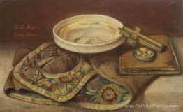 Nature morte avec des artefacts chrétiens Nature morte avec des artefacts chrétiens