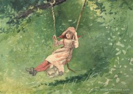 Fille sur un swing Fille sur un swing